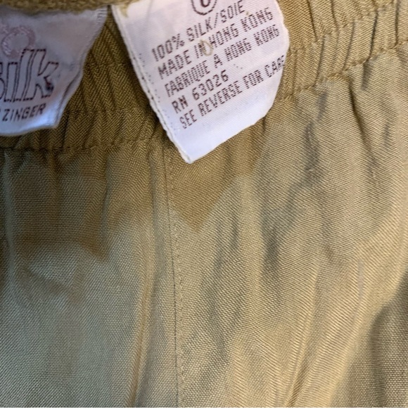 Go Silk VTG 100% Silk Pull On Lounge Pants High Waisted - Picture 6 of 10